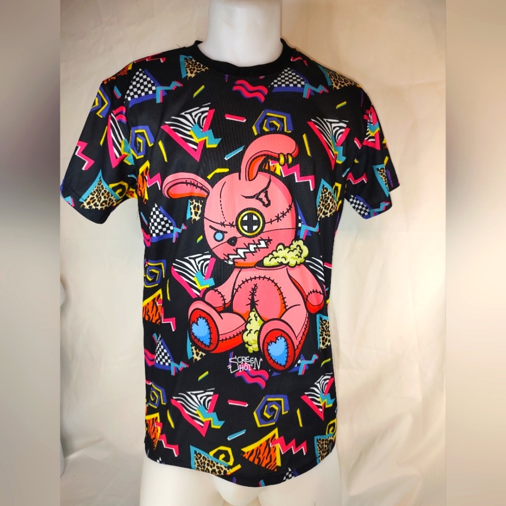 SCREENSHOT Mens Hipster Hip-Hop Premium Technique Tees - Stylish Longline Urban